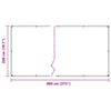 Klar presenning med maljer 2x8 m PVC