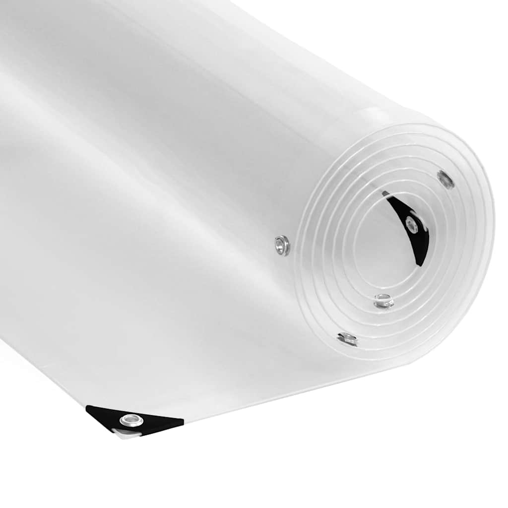 Klar presenning med maljer 2x10 m PVC