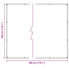 Klar presenning med maljer 3x3 m PVC