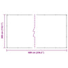Klar presenning med maljer 3x6 m PVC