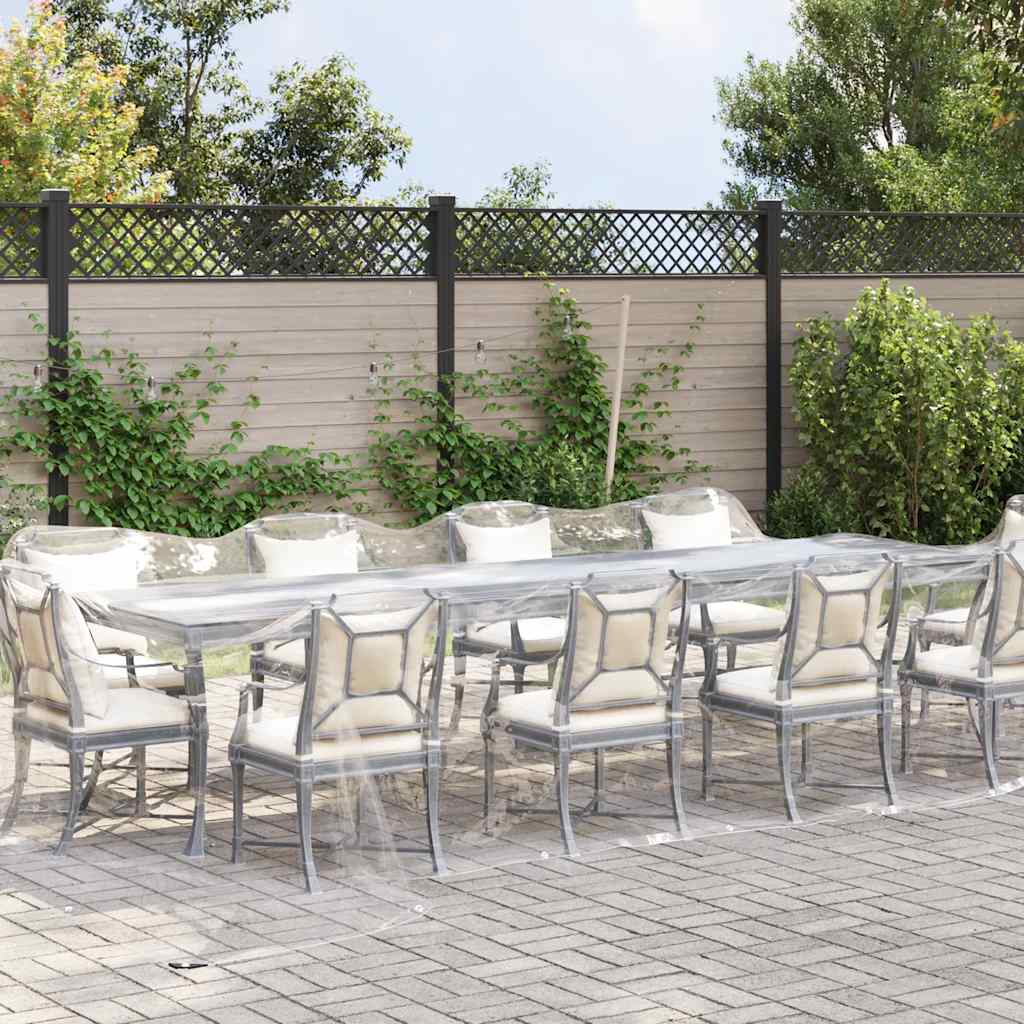 Klar presenning med maljer 4x10 m PVC