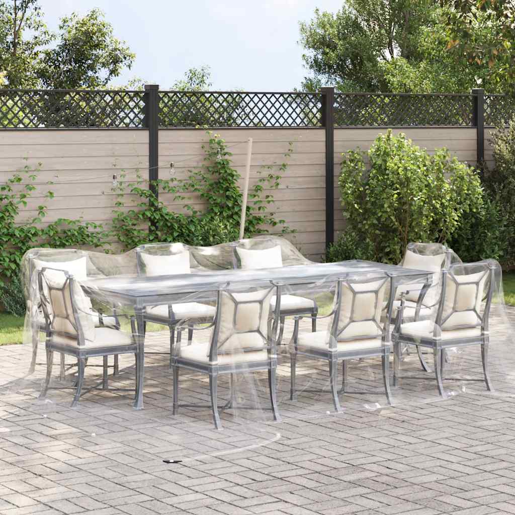 Klar presenning med maljer 5x6 m PVC