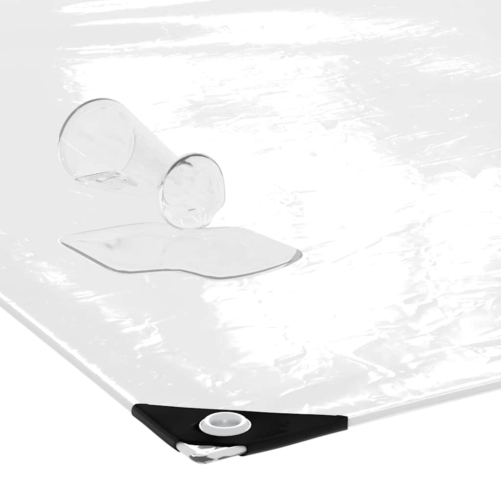 Klar presenning med maljer 5x12 m PVC