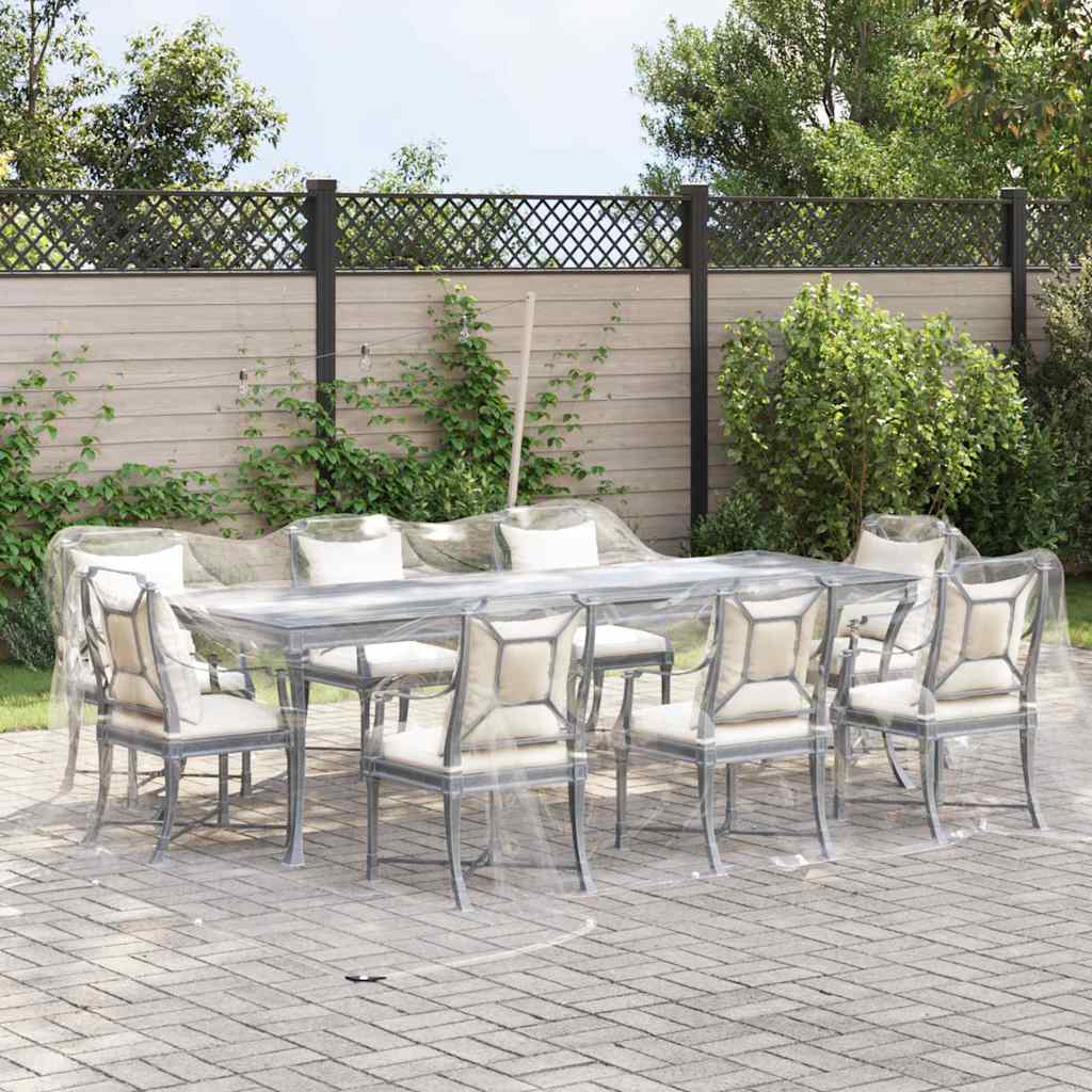 Klar presenning med maljer 6x6 m PVC