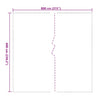 Klar presenning med maljer 6x8 m PVC