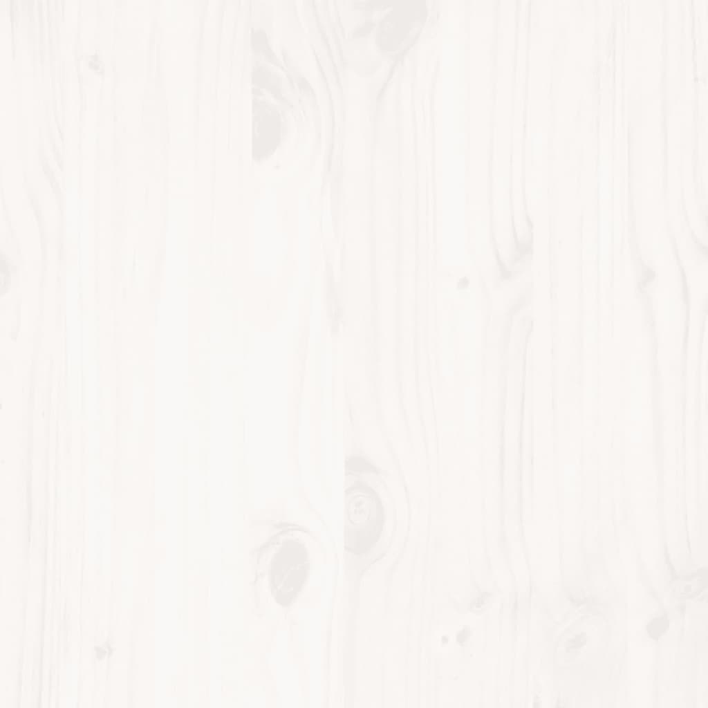 Sengeramme uten madrass hvit 150x200 cm heltre furu