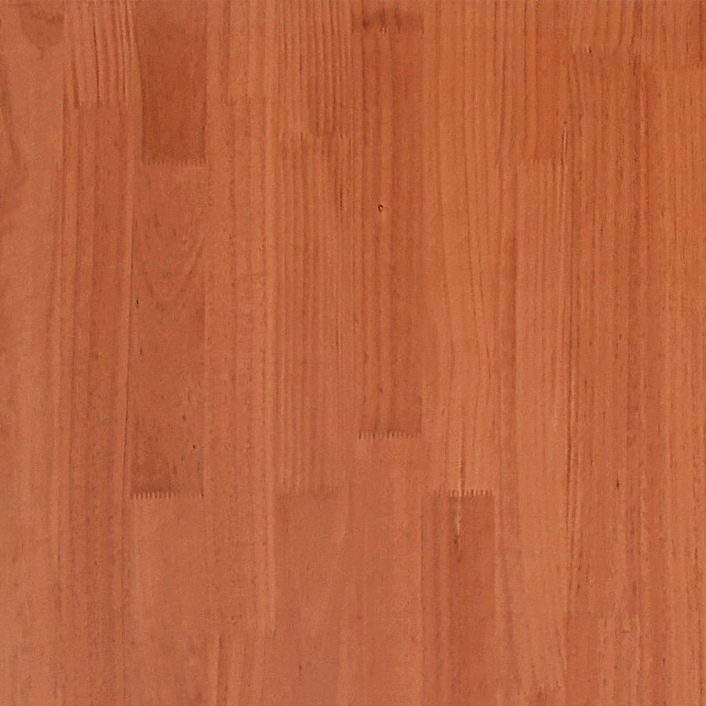 Sengeramme uten madrass voksbrun 140x200 cm heltre furu