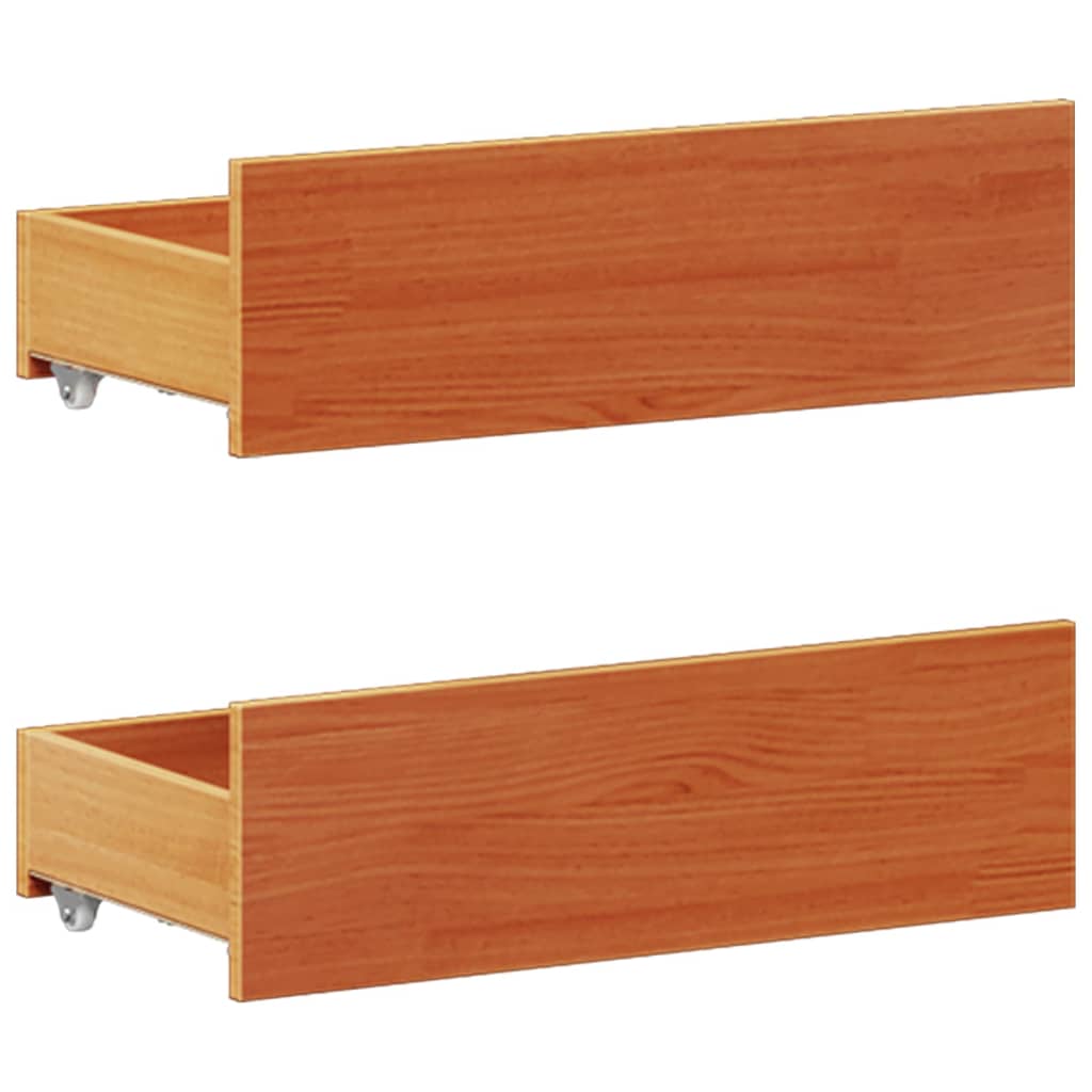 Sengeramme uten madrass med hodegavl brun 180x200cm heltre furu