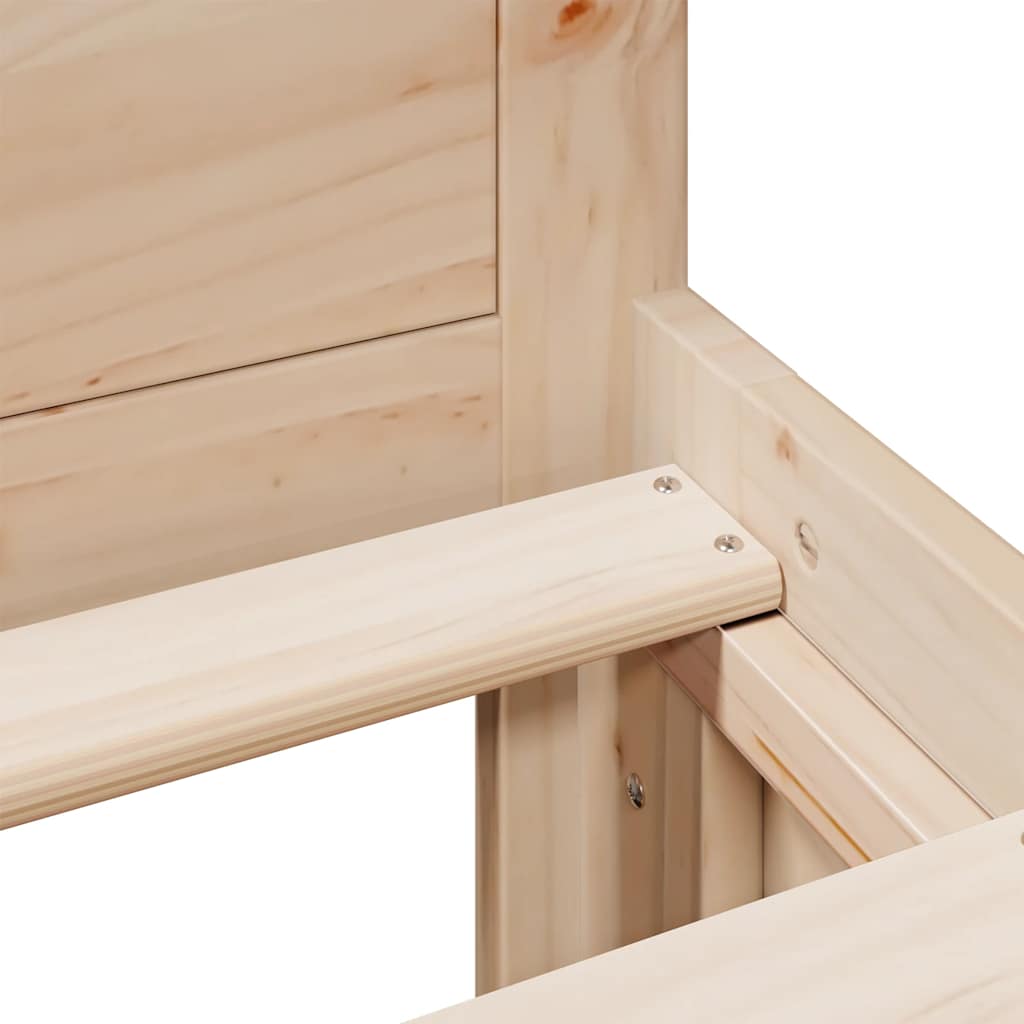 Sengeramme uten madrass med hodegavl 120x190 cm heltre furu