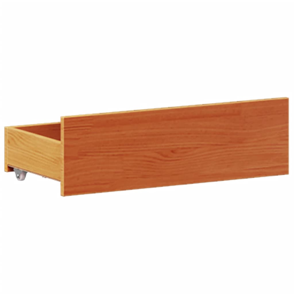 Sengeramme uten madrass med hodegavl brun 120x190cm heltre furu