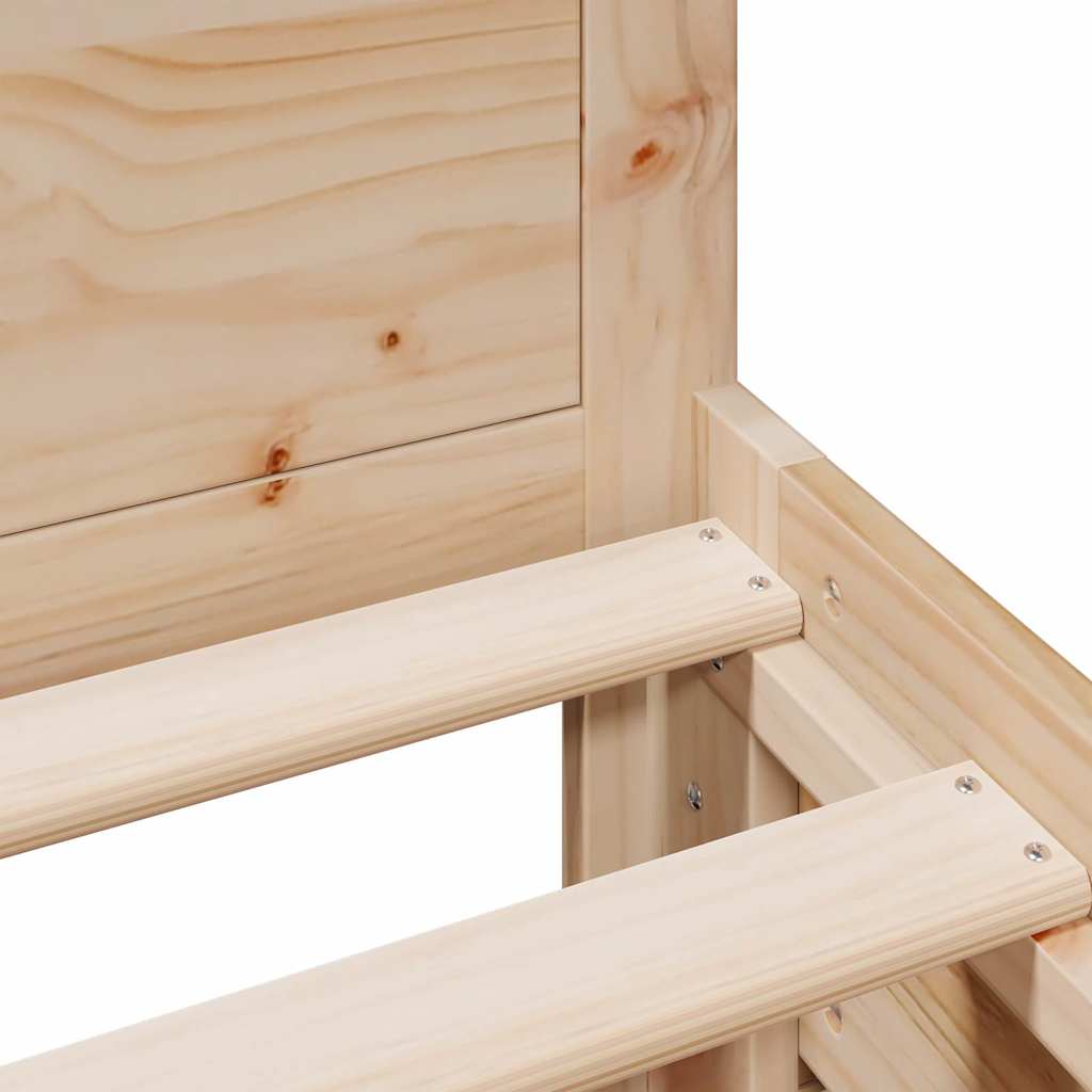Sengeramme uten madrass med hodegavl 90x190 cm heltre furu