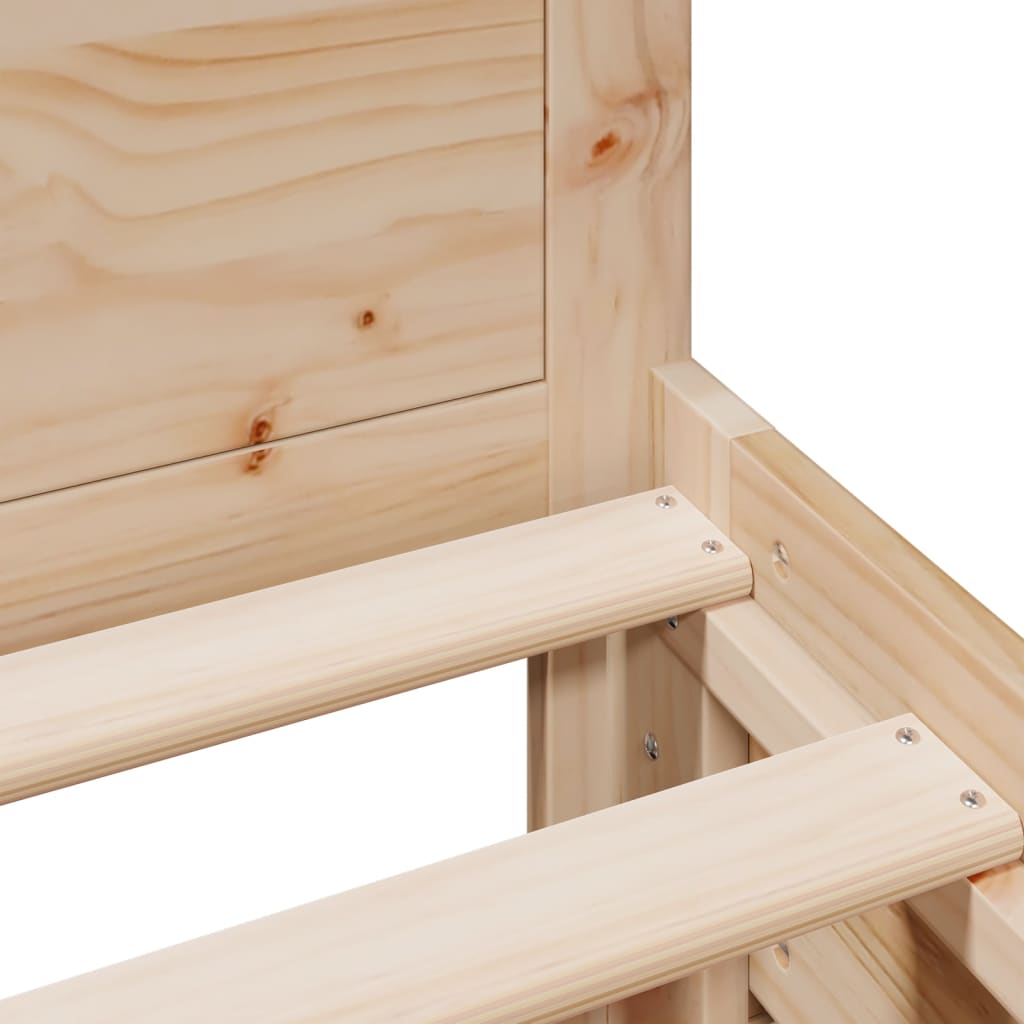 Sengeramme uten madrass med hodegavl 75x190 cm heltre furu