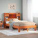 Sengeramme uten madrass brun 135x190 cm heltre furu