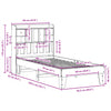 Sengeramme uten madrass 90x190 cm heltre furu