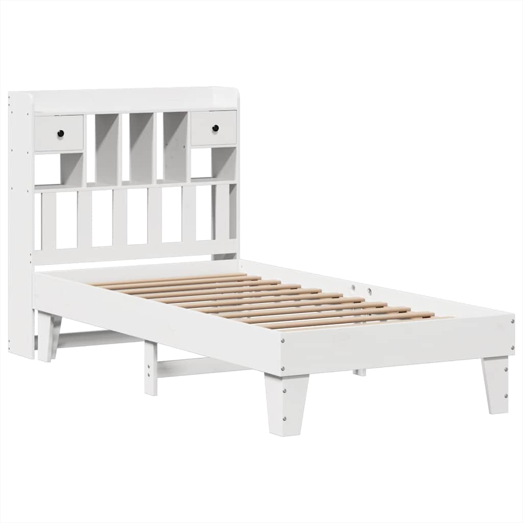 Sengeramme uten madrass hvit 90x190 cm heltre furu