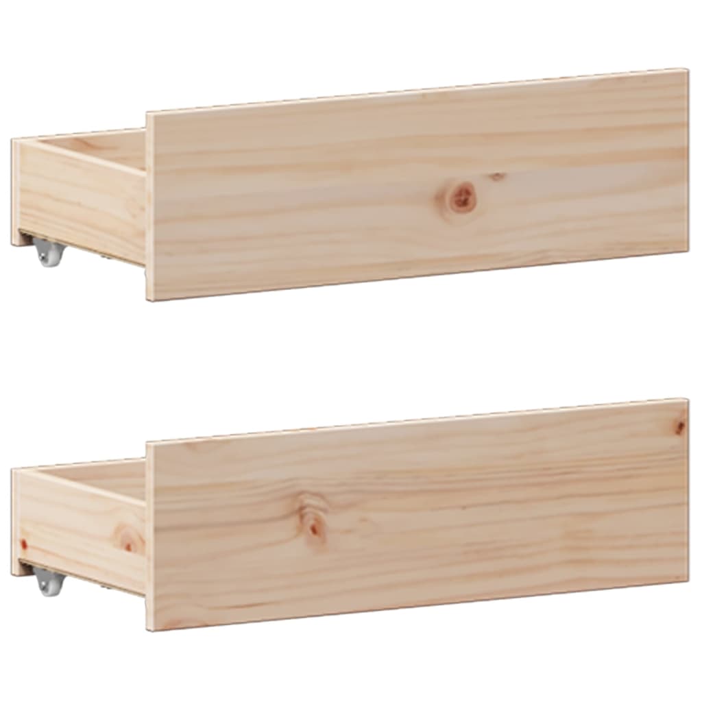 Seng med bokhylle uten madrass 180x200 cm heltre furu