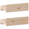 Seng med bokhylle uten madrass 180x200 cm heltre furu