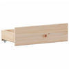 Seng med bokhylle uten madrass 180x200 cm heltre furu