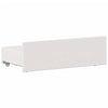 Seng med bokhylle uten madrass hvit 90x200 cm heltre furu