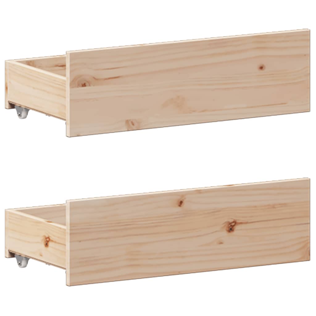 Seng med bokhylle uten madrass 140x190 cm heltre furu