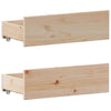Seng med bokhylle uten madrass 135x190 cm heltre furu