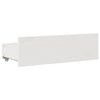 Seng med bokhylle uten madrass hvit 90x200 cm heltre furu