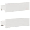 Seng med bokhylle uten madrass hvit 90x200 cm heltre furu