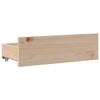 Seng med bokhylle uten madrass 90x190 cm heltre furu