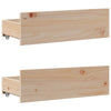 Seng med bokhylle uten madrass 90x190 cm heltre furu