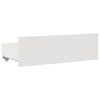 Seng med bokhylle uten madrass hvit 90x190 cm heltre furu