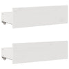 Seng med bokhylle uten madrass hvit 90x190 cm heltre furu