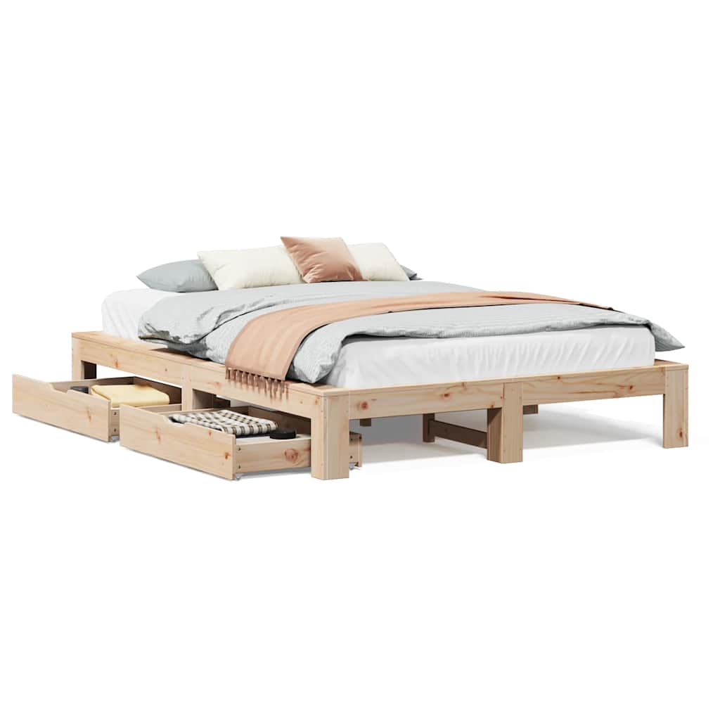 Sengeramme uten madrass 140x190 cm heltre furu