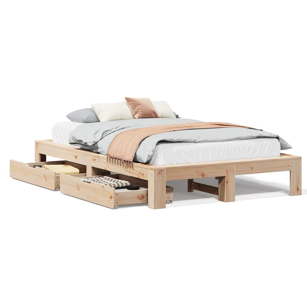 Sengeramme uten madrass 120x190 cm heltre furu
