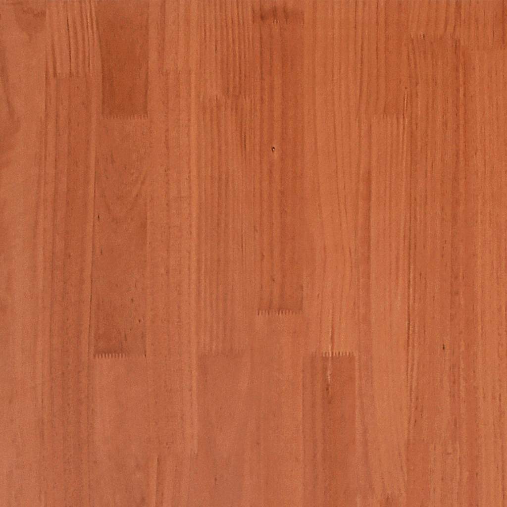 Sengeramme uten madrass voksbrun 75x190 cm heltre furu