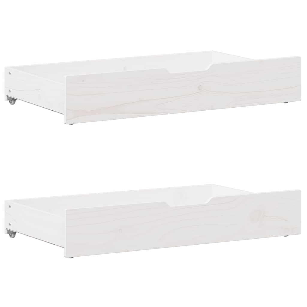 Sengeramme uten madrass hvit 180x200 cm heltre furu