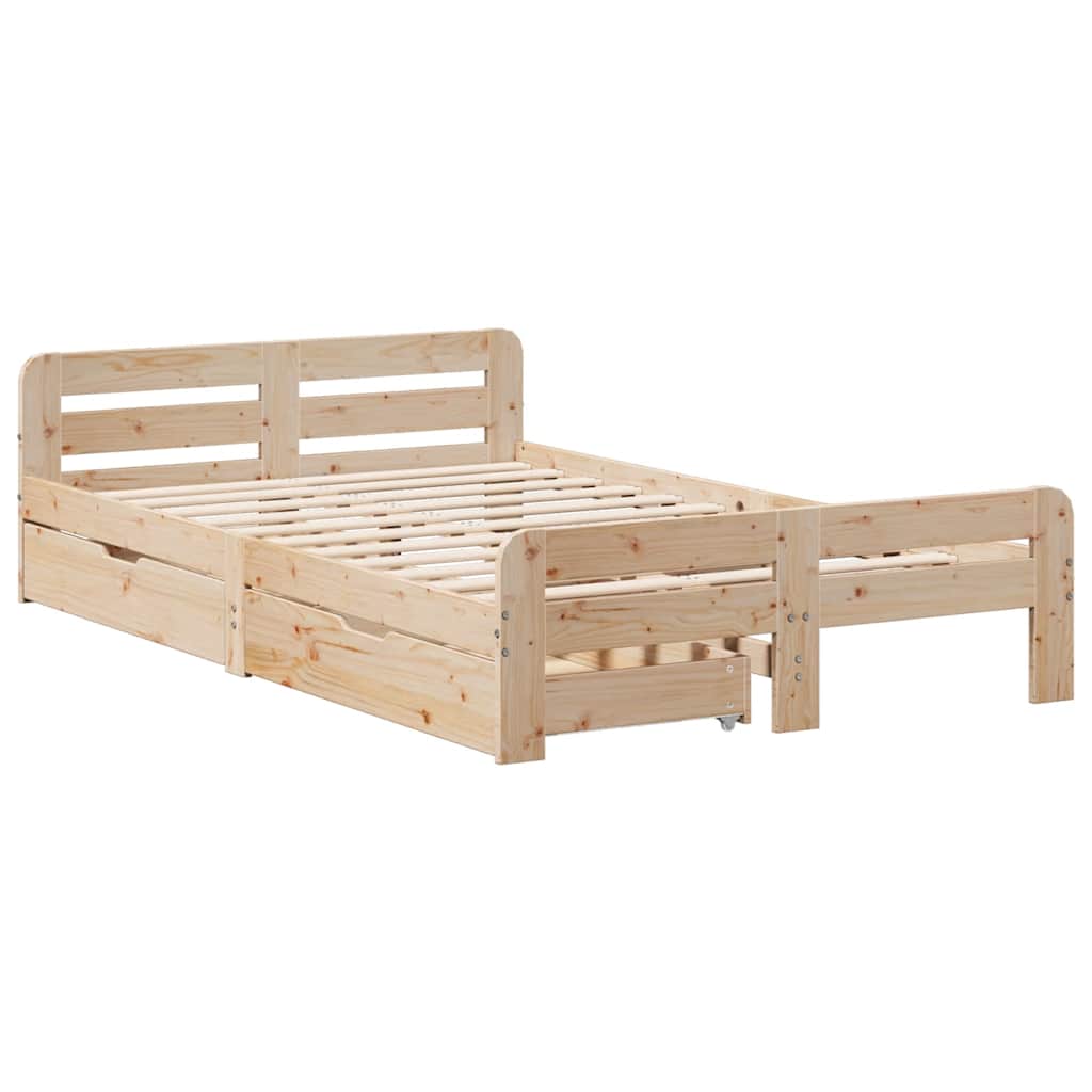 Sengeramme uten madrass 120x190 cm heltre furu