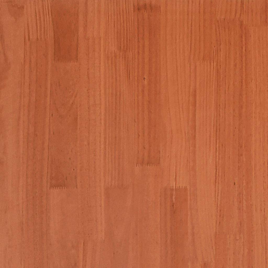 Sengeramme uten madrass voksbrun 75x190 cm heltre furu
