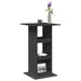 Barbord med oppbevaring svart 60x60x102 cm konstruert tre