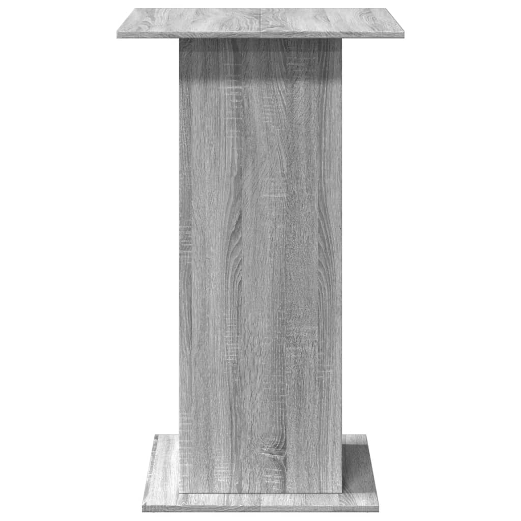 Barbord med oppbevaring grå sonoma 60x60x102 cm konstruert tre