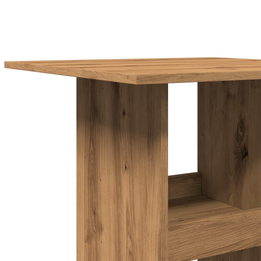 Barbord med oppbevaring artisan eik 60x60x102 cm konstruert tre