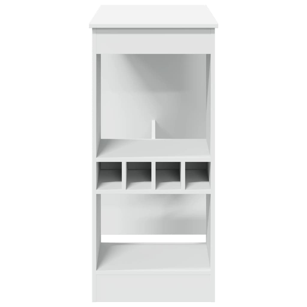 Barbord med stativer hvit 90x47,5x103,5 cm konstruert tre