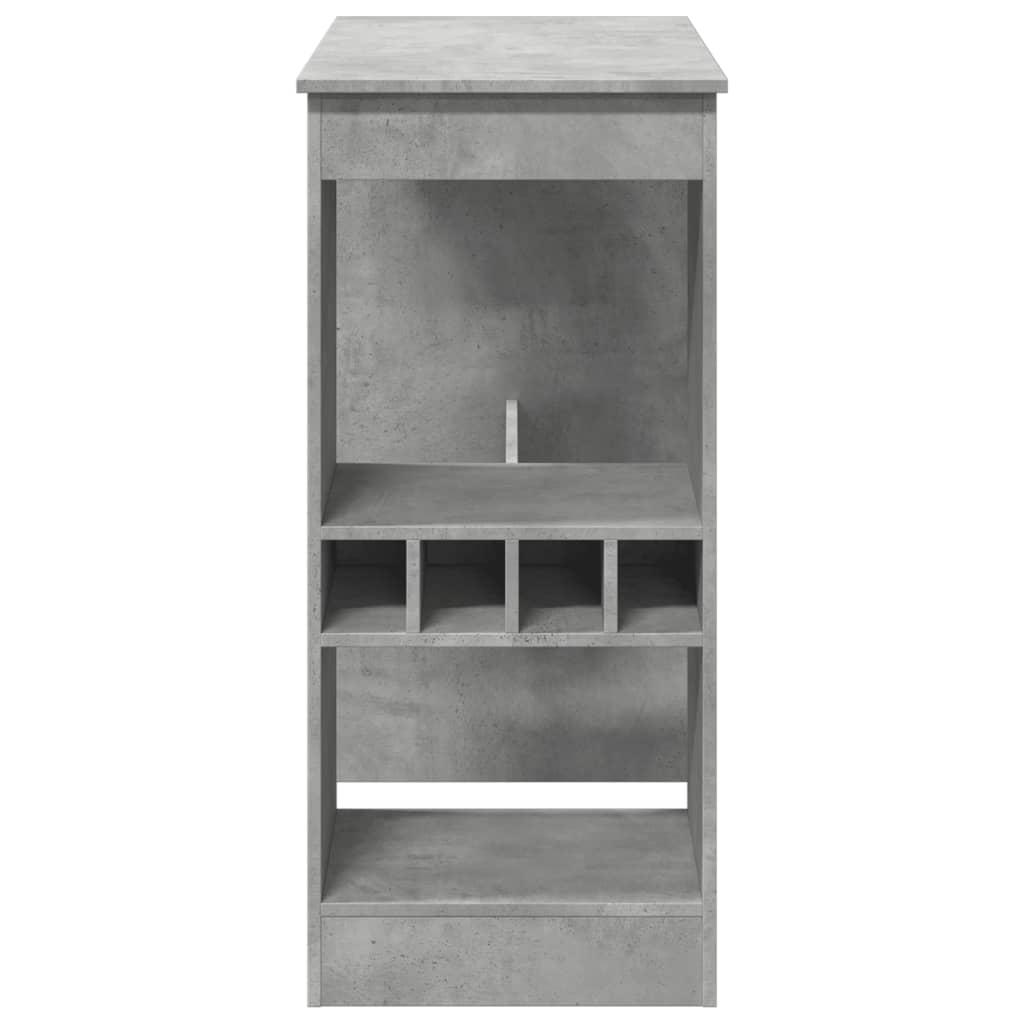 Barbord med stativer betonggrå 90x47,5x103,5 cm konstruert tre