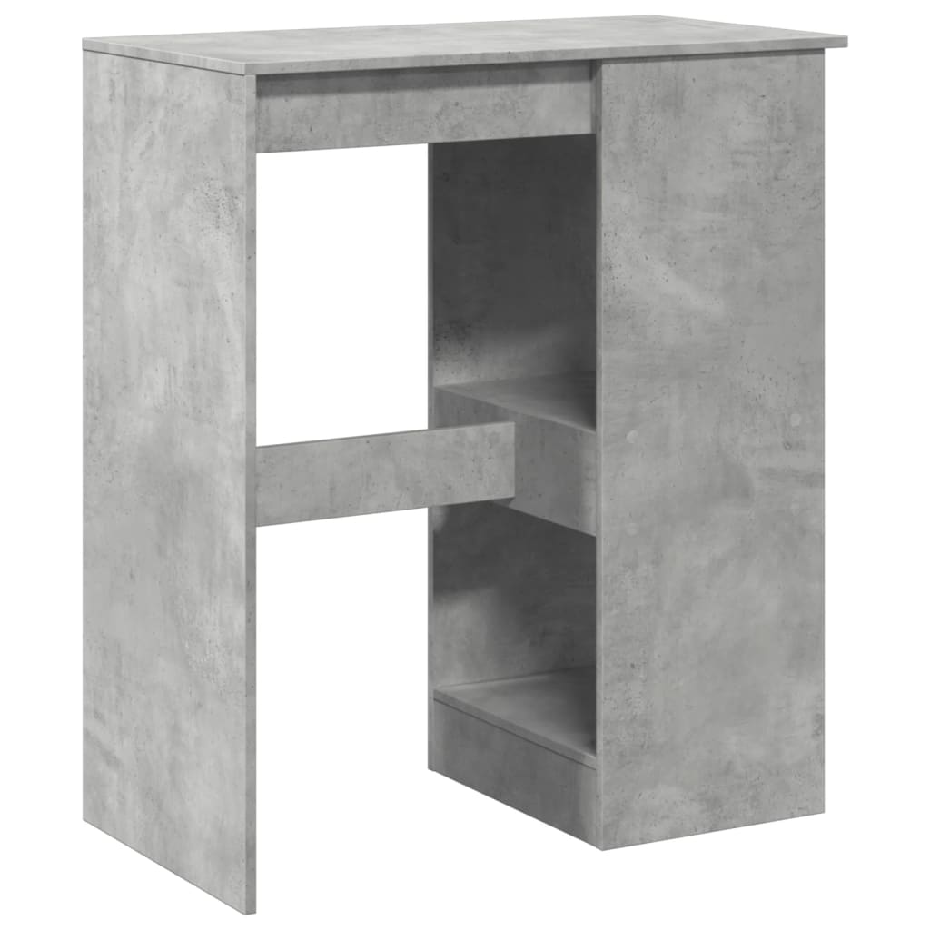Barbord med stativer betonggrå 90x47,5x103,5 cm konstruert tre