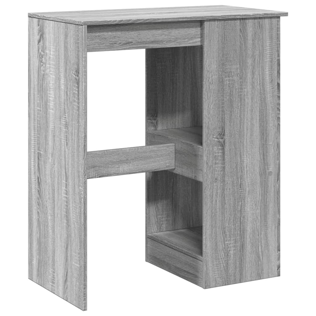Barbord med stativer grå sonoma 90x47,5x103,5 cm konstruert tre