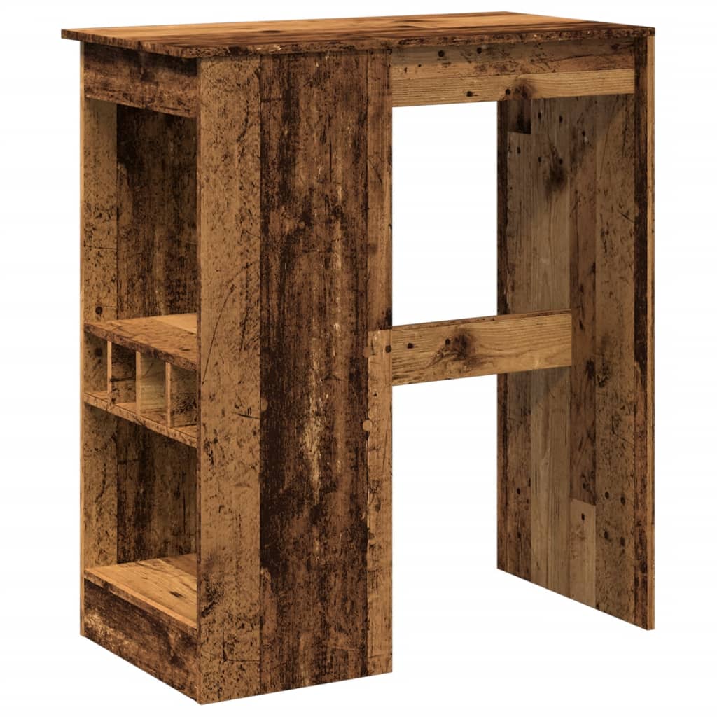 Barbord med stativer gammelt tre 90x47,5x103,5cm konstruert tre