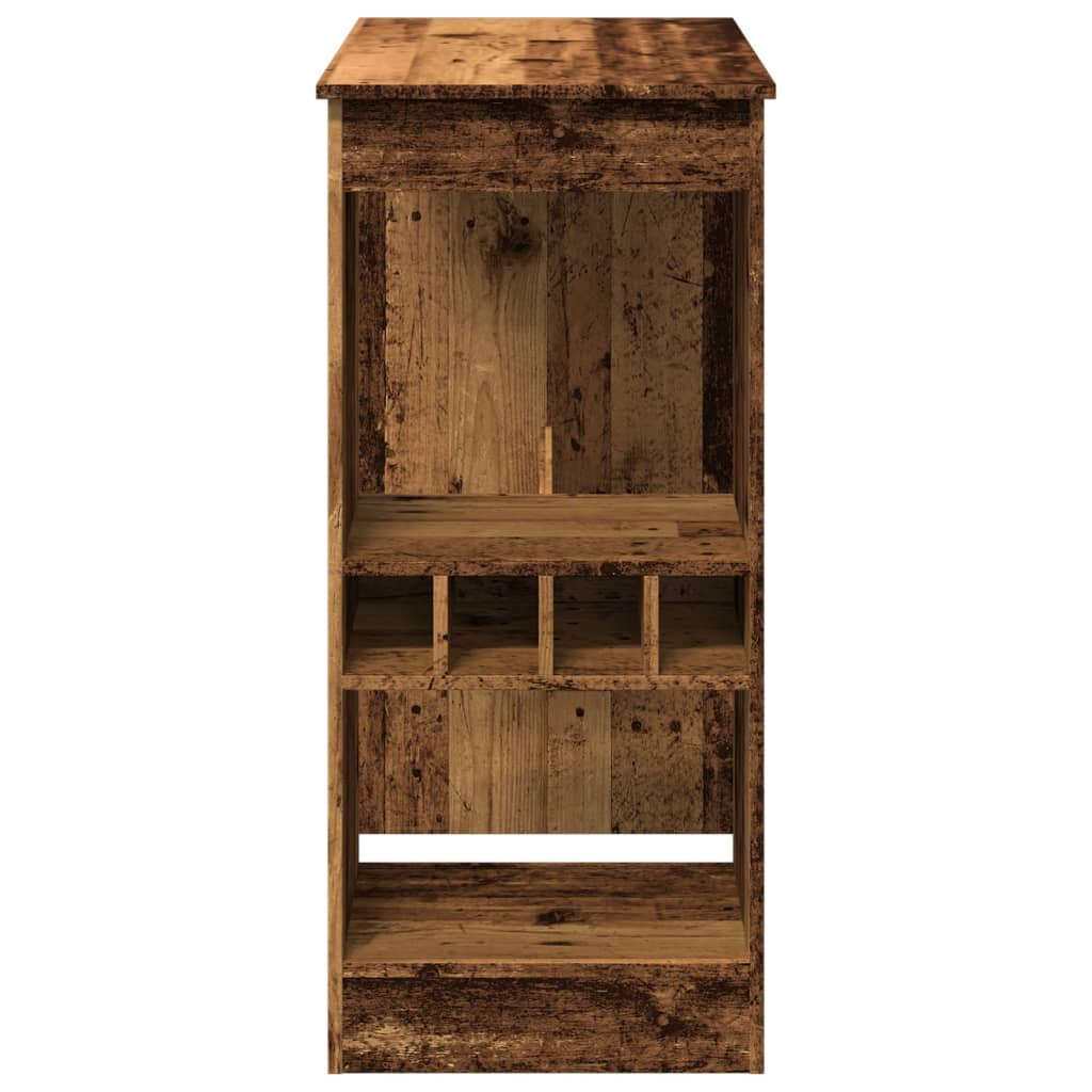Barbord med stativer gammelt tre 90x47,5x103,5cm konstruert tre