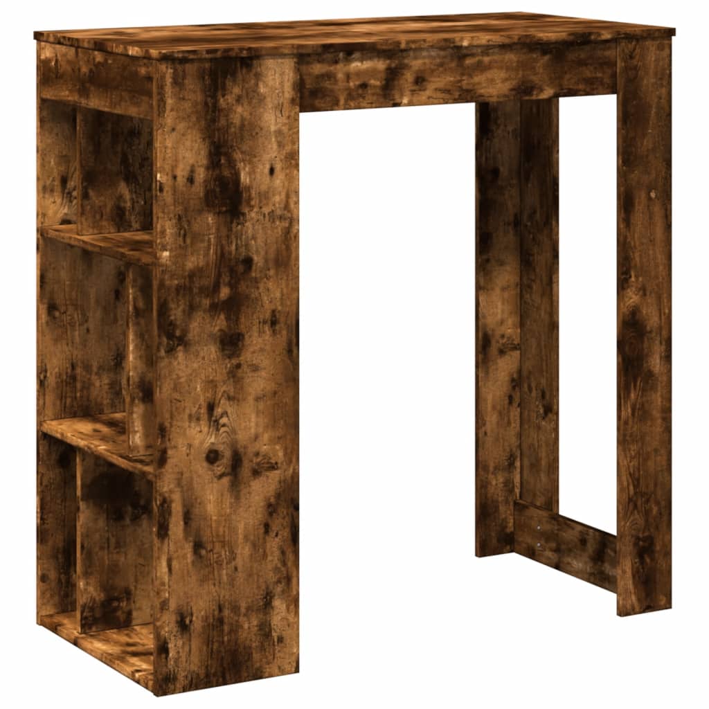Barbord med stativer røkt eik 102x50x103,5 cm konstruert tre