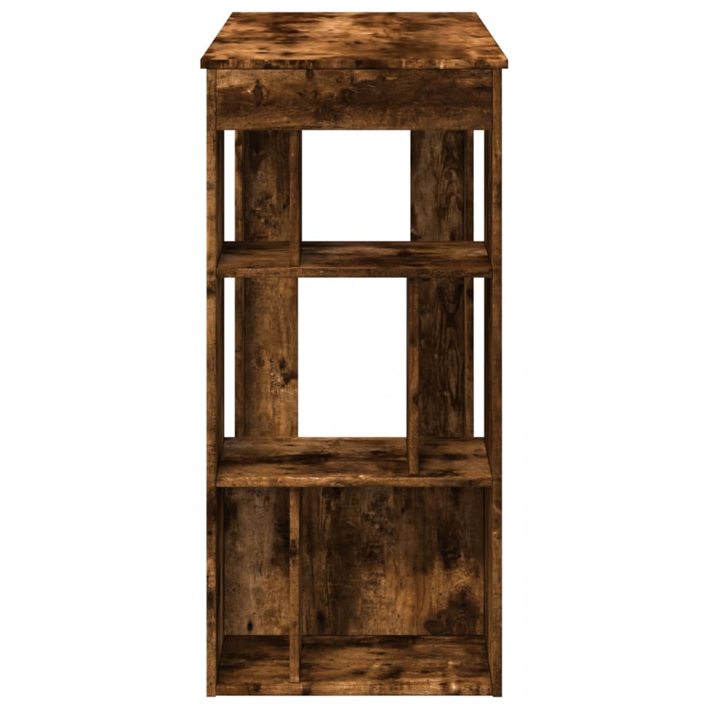 Barbord med stativer røkt eik 102x50x103,5 cm konstruert tre