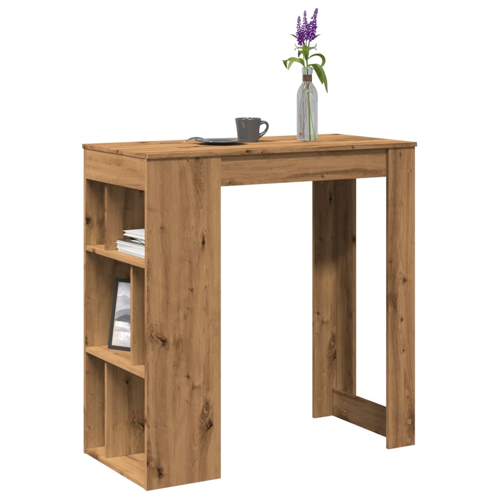 Barbord med stativer artisan eik 102x50x103,5 cm konstruert tre