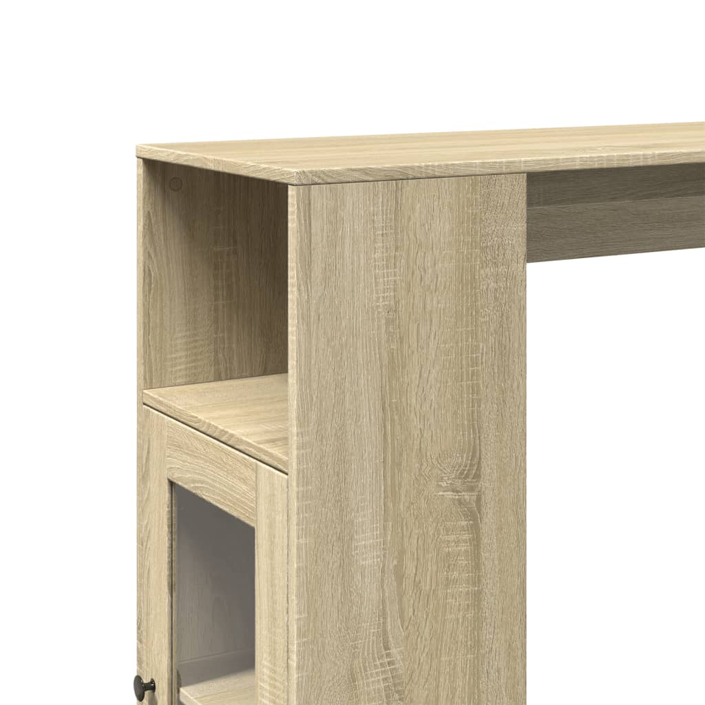 Barbord med stativer sonoma eik 101x40x103,5 cm konstruert tre